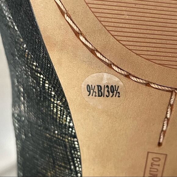 Vince Camuto Zella Silver Two Tone Metallic Platform Leather Pump 9.5 - Picture 10 of 10